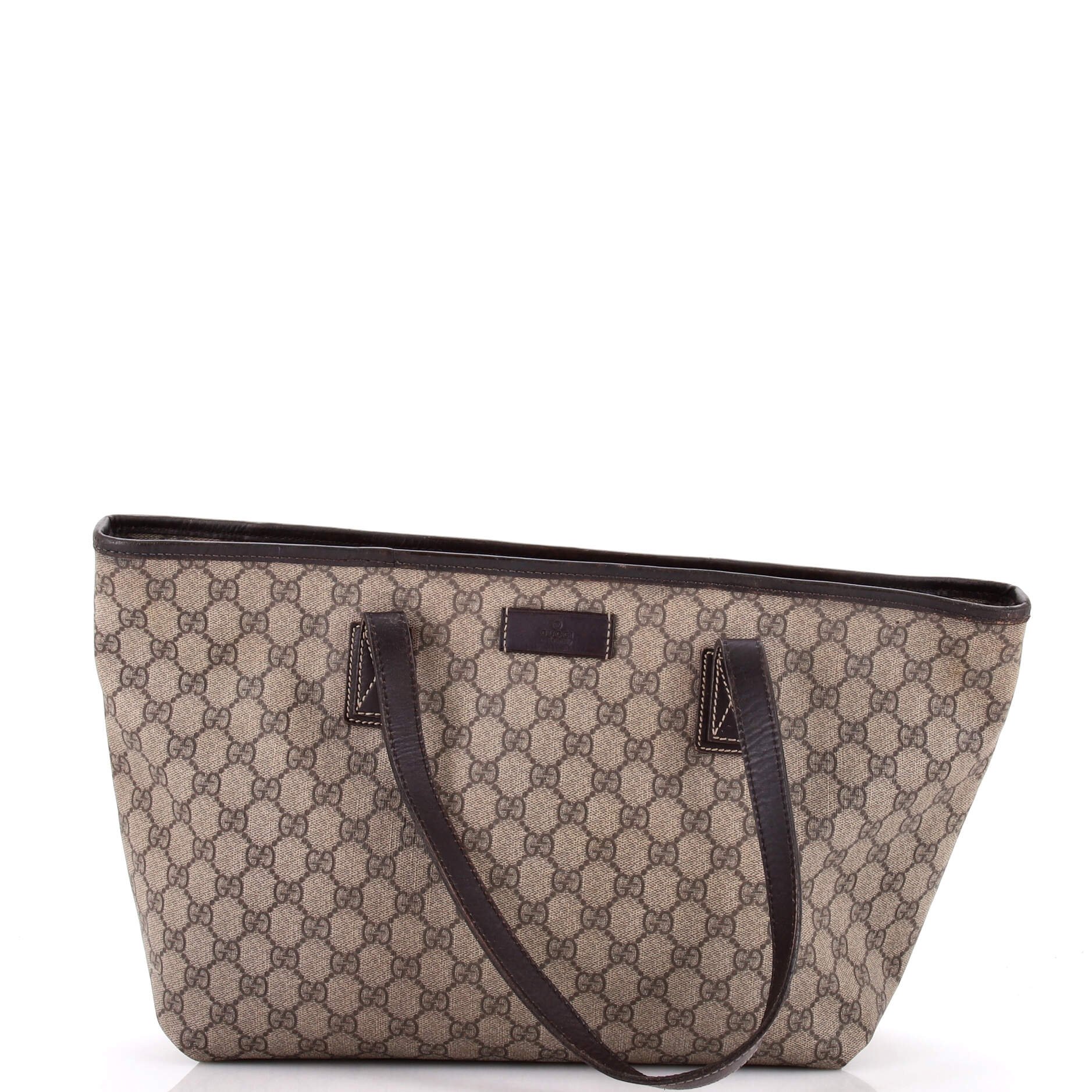 Plus Tote GG Coated Canvas with Leather Medium