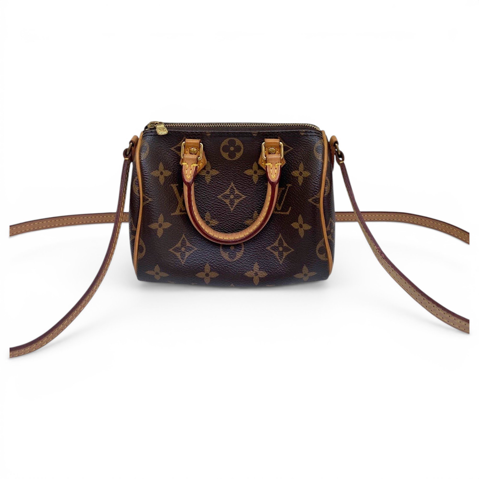 Nano Speedy / Mini HL leather crossbody bag