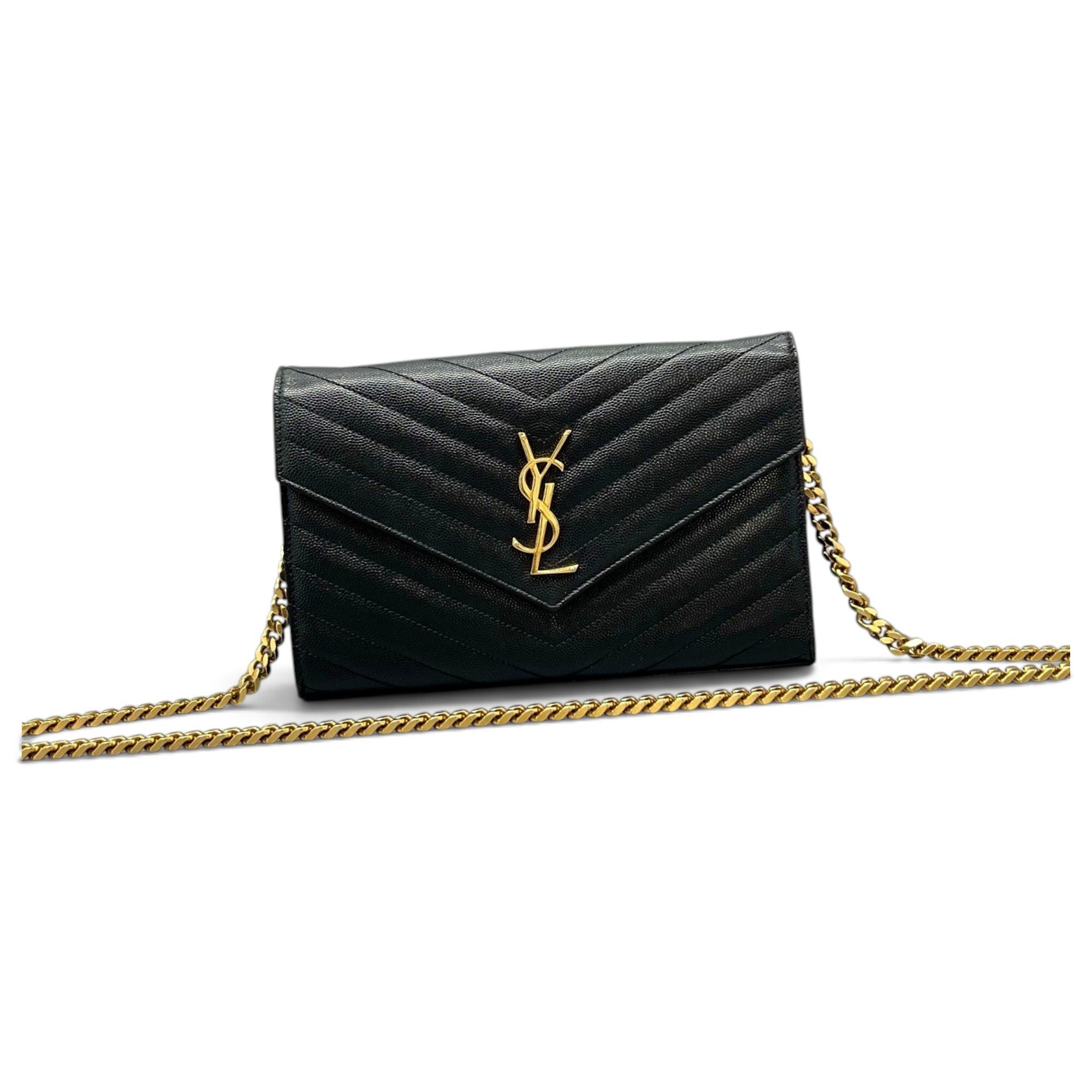 Envelope leather handbag