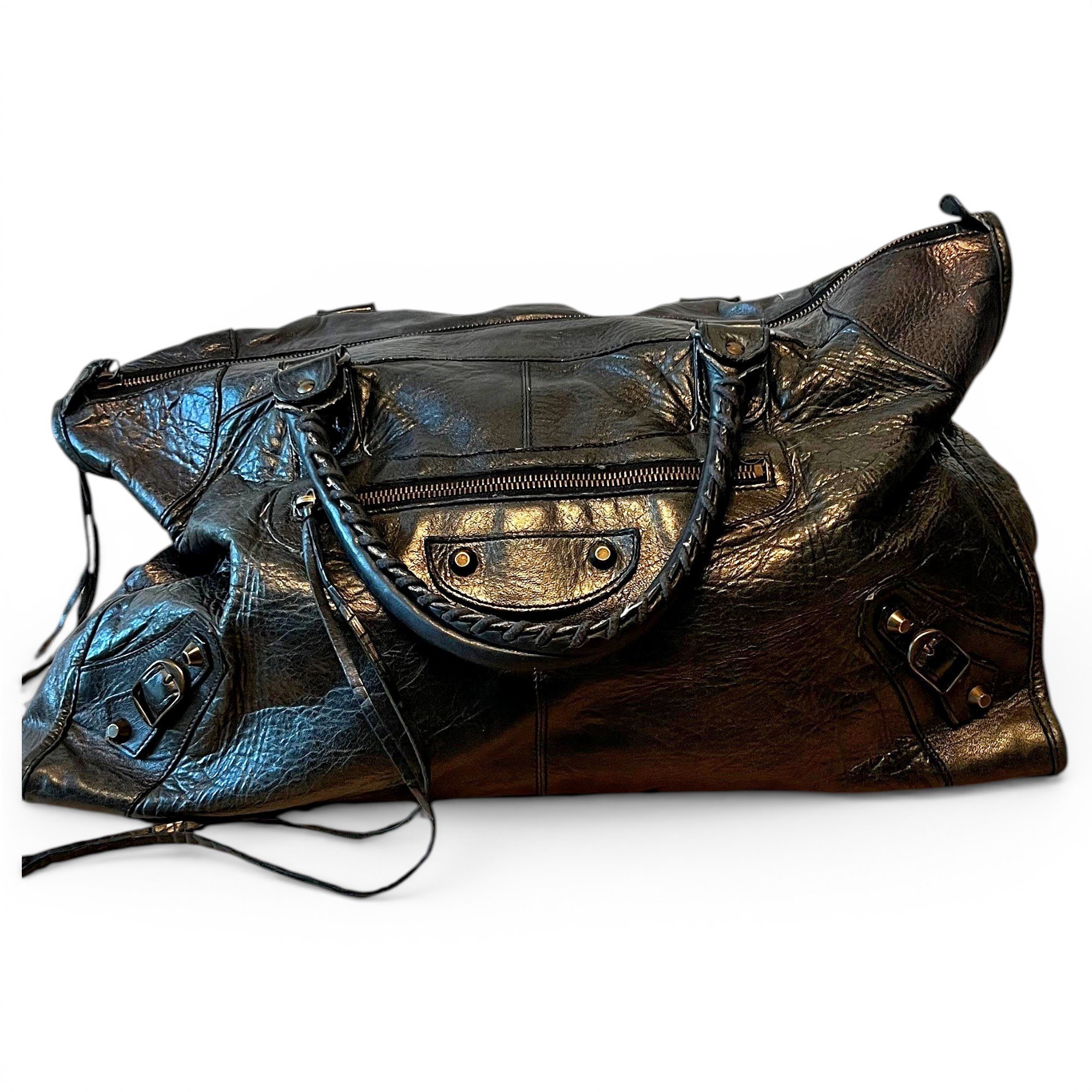 Work leather bag