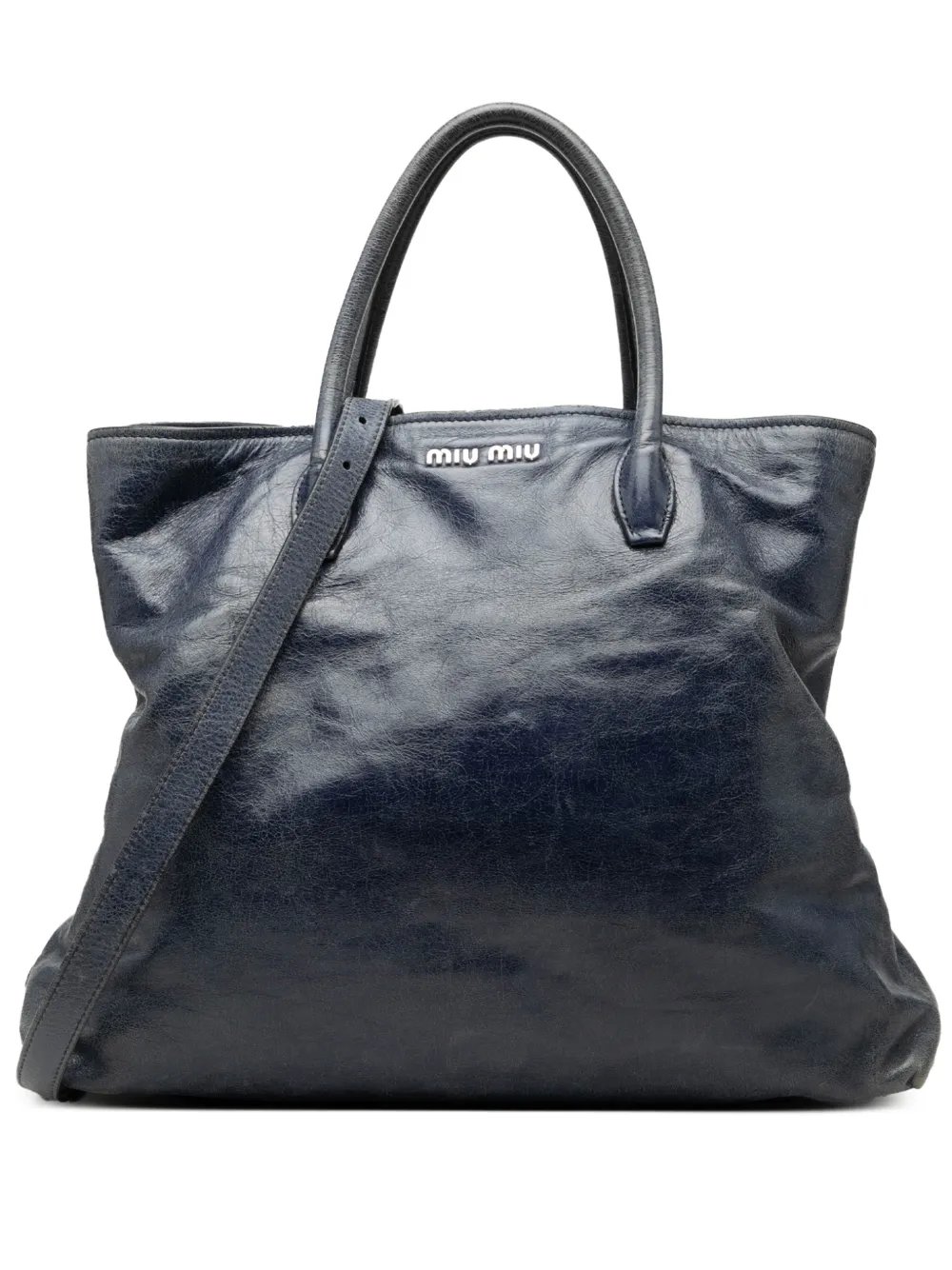 2010-2026 Crinkled Calfskin Convertible Tote satchel