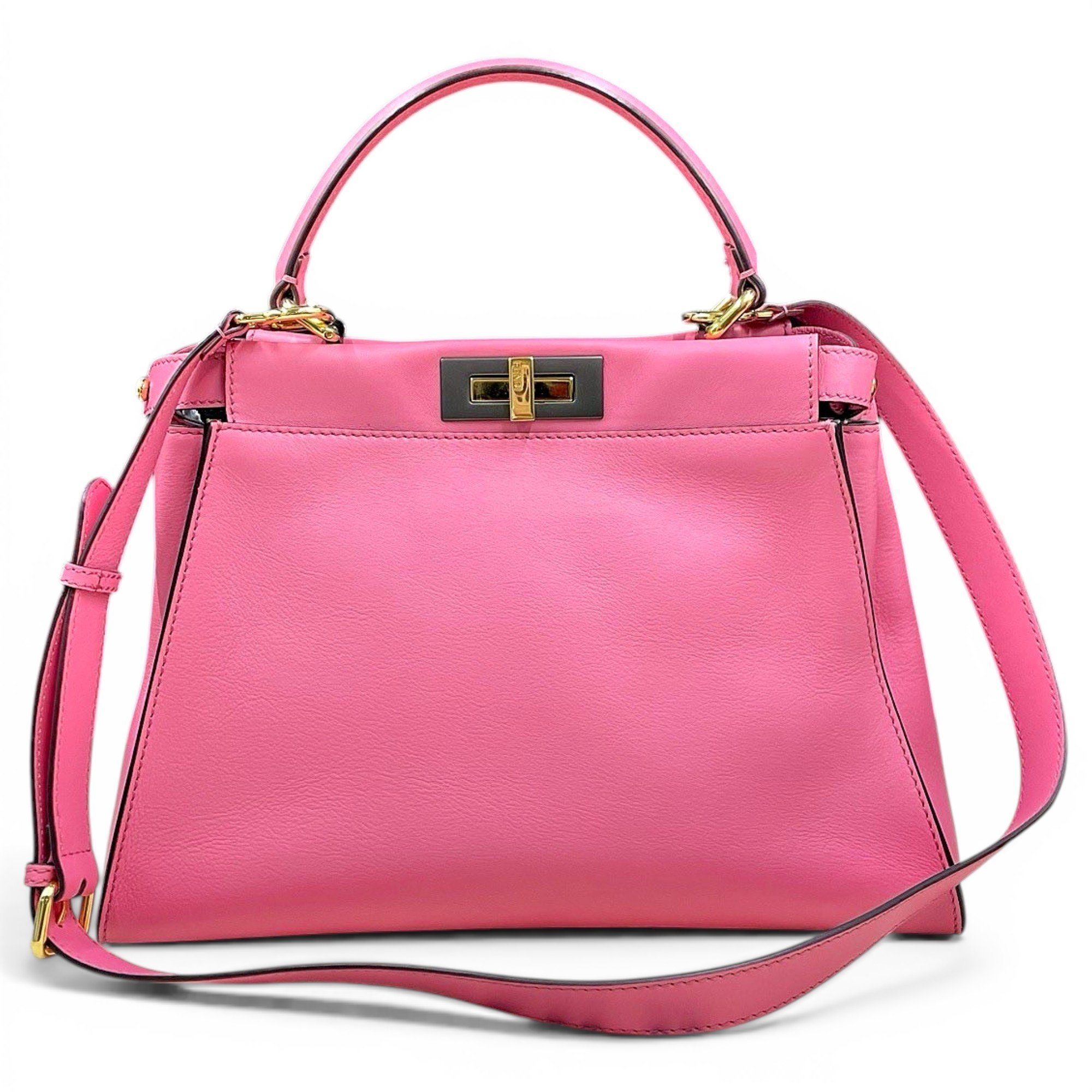 Peekaboo leather handbag
