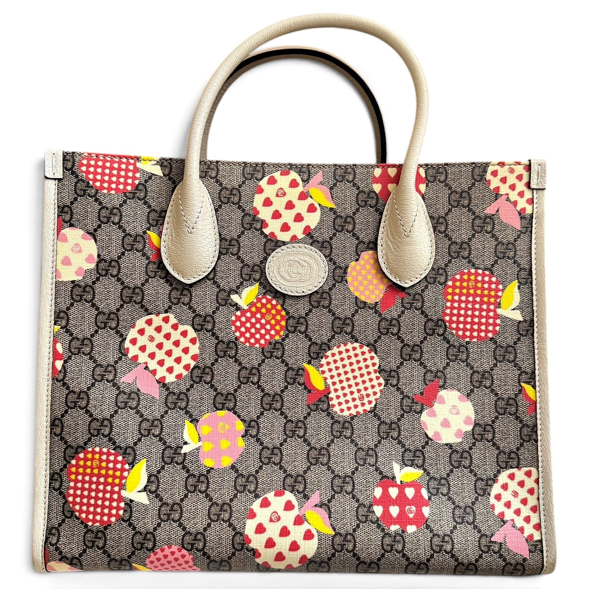 Ophidia Top Handle leather handbag