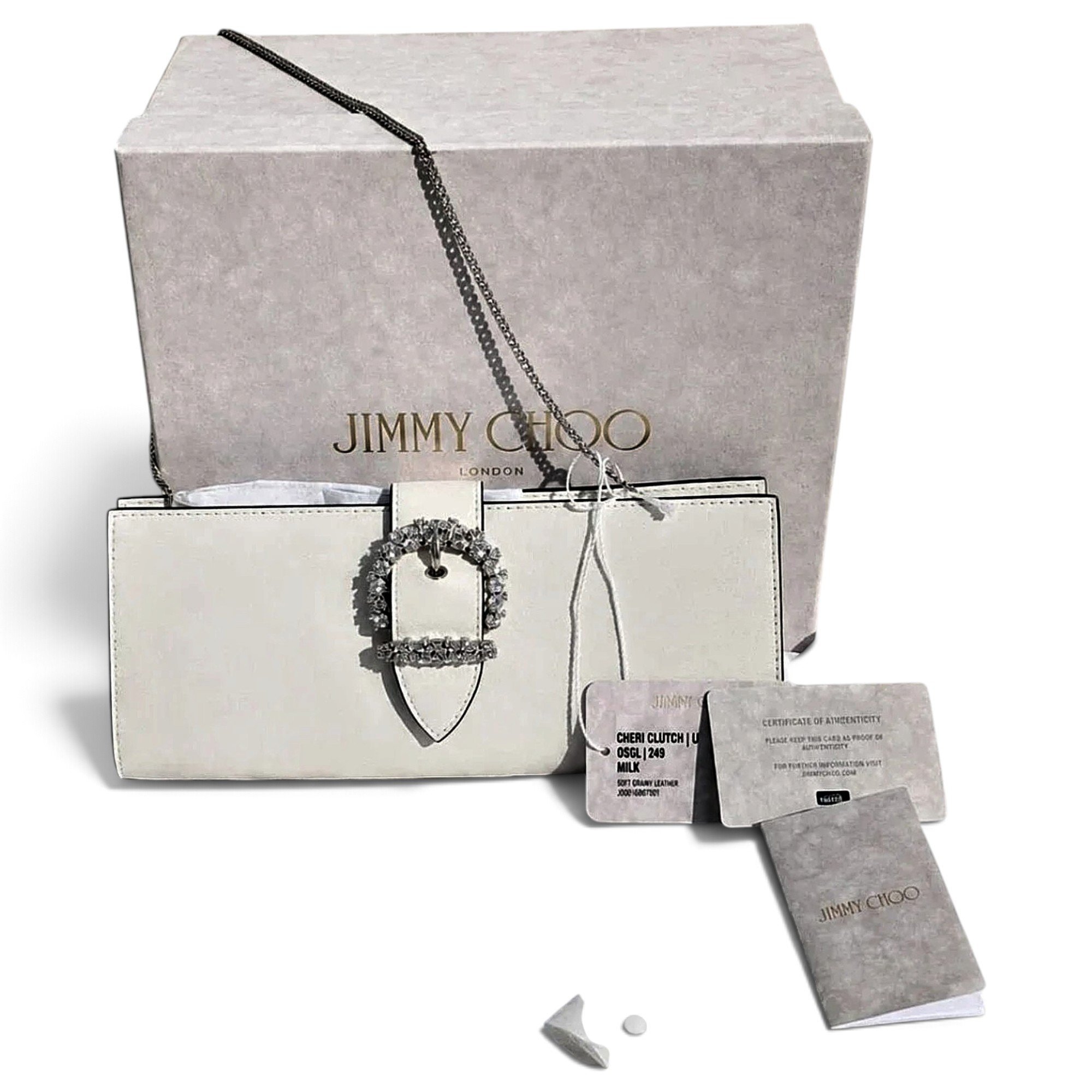 Leather clutch bag