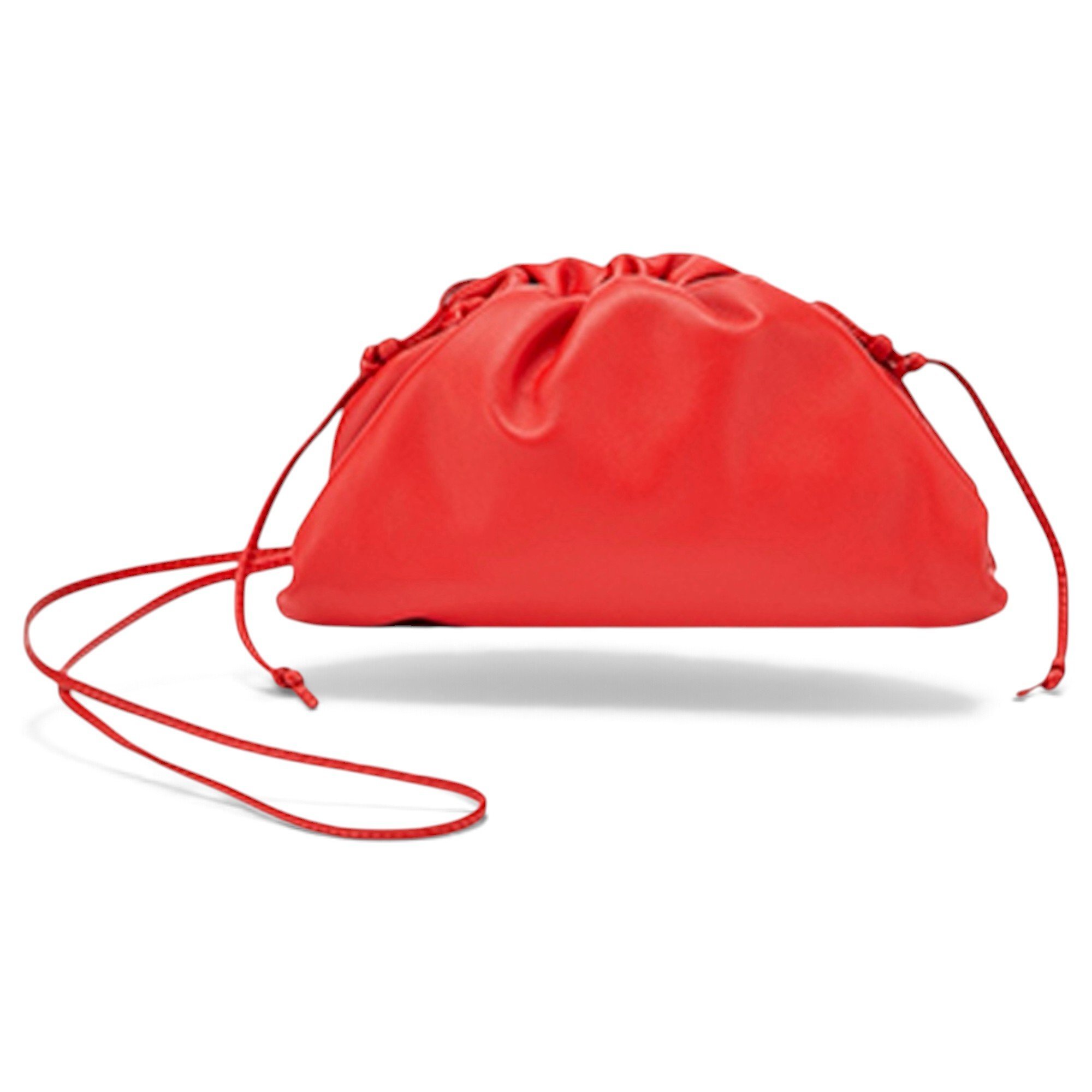 Pouch leather crossbody bag