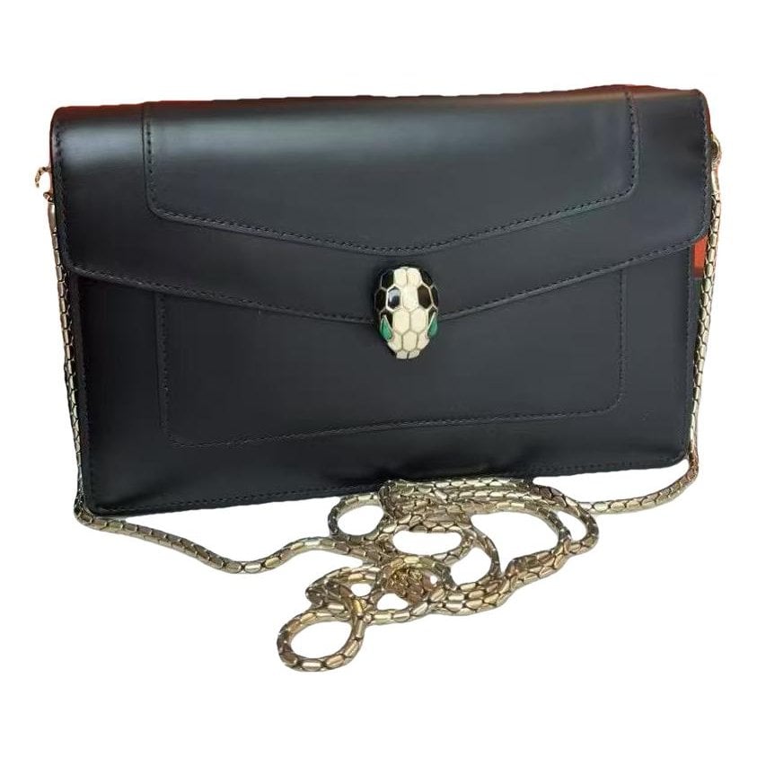 Serpenti leather handbag