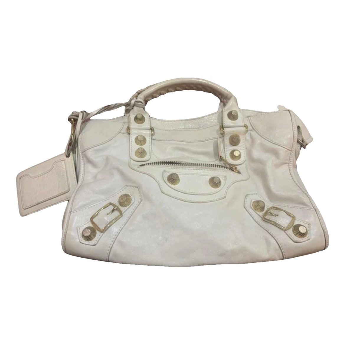 City leather handbag