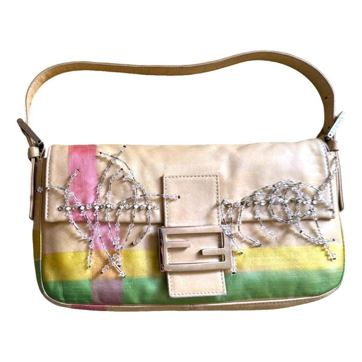 Baguette leather handbag