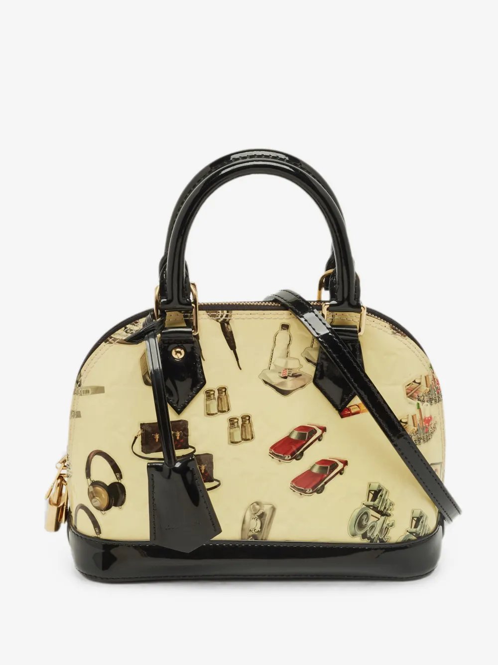2015 Alma BB Monogram Vernis tote bag