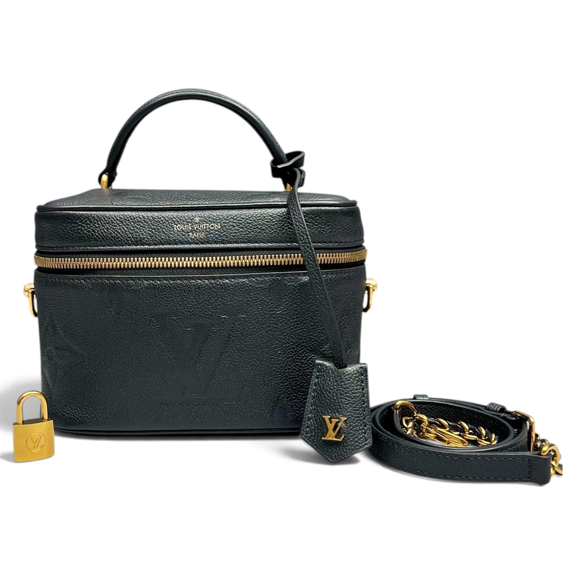 Vanity leather handbag