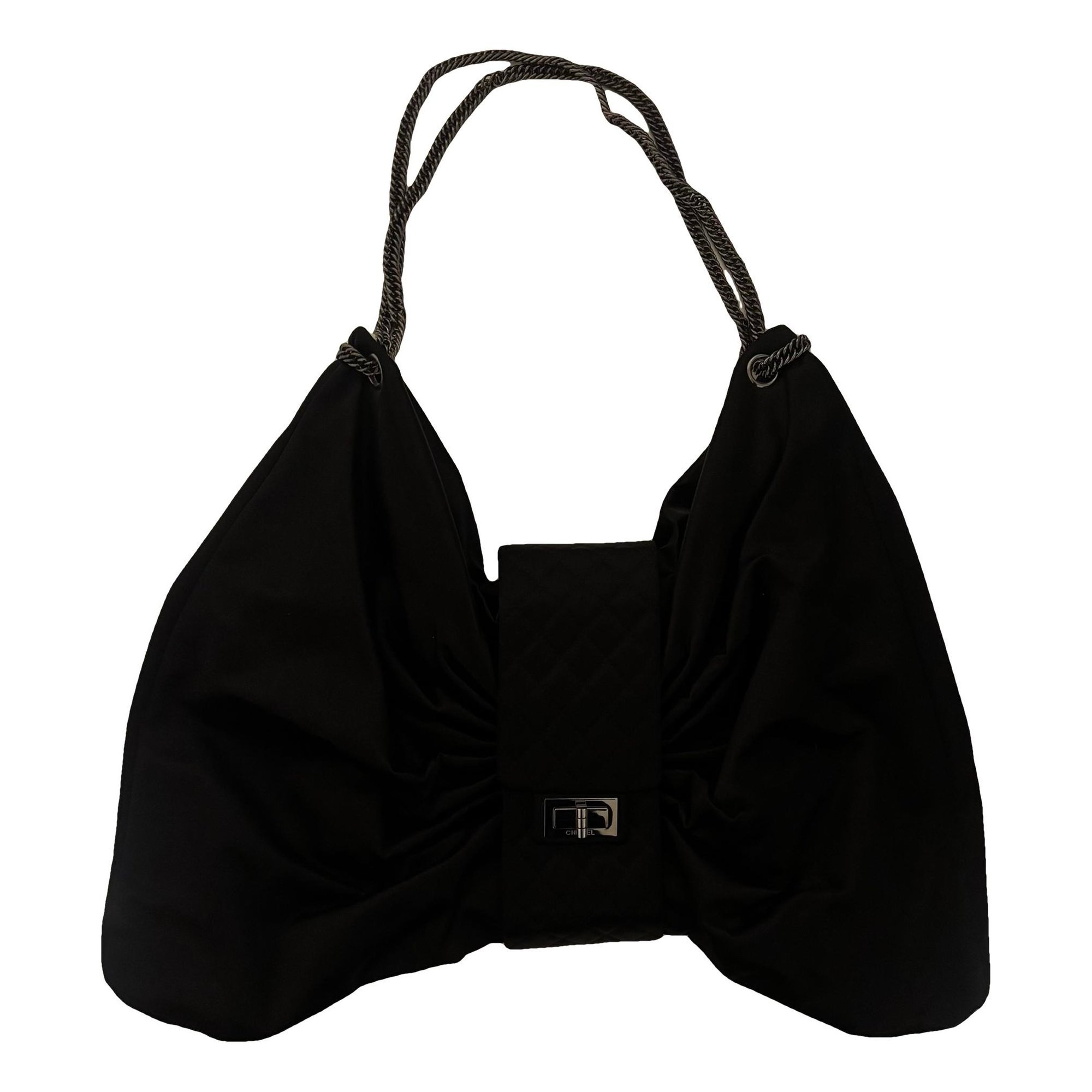 Chanel 2.55 silk crossbody bag