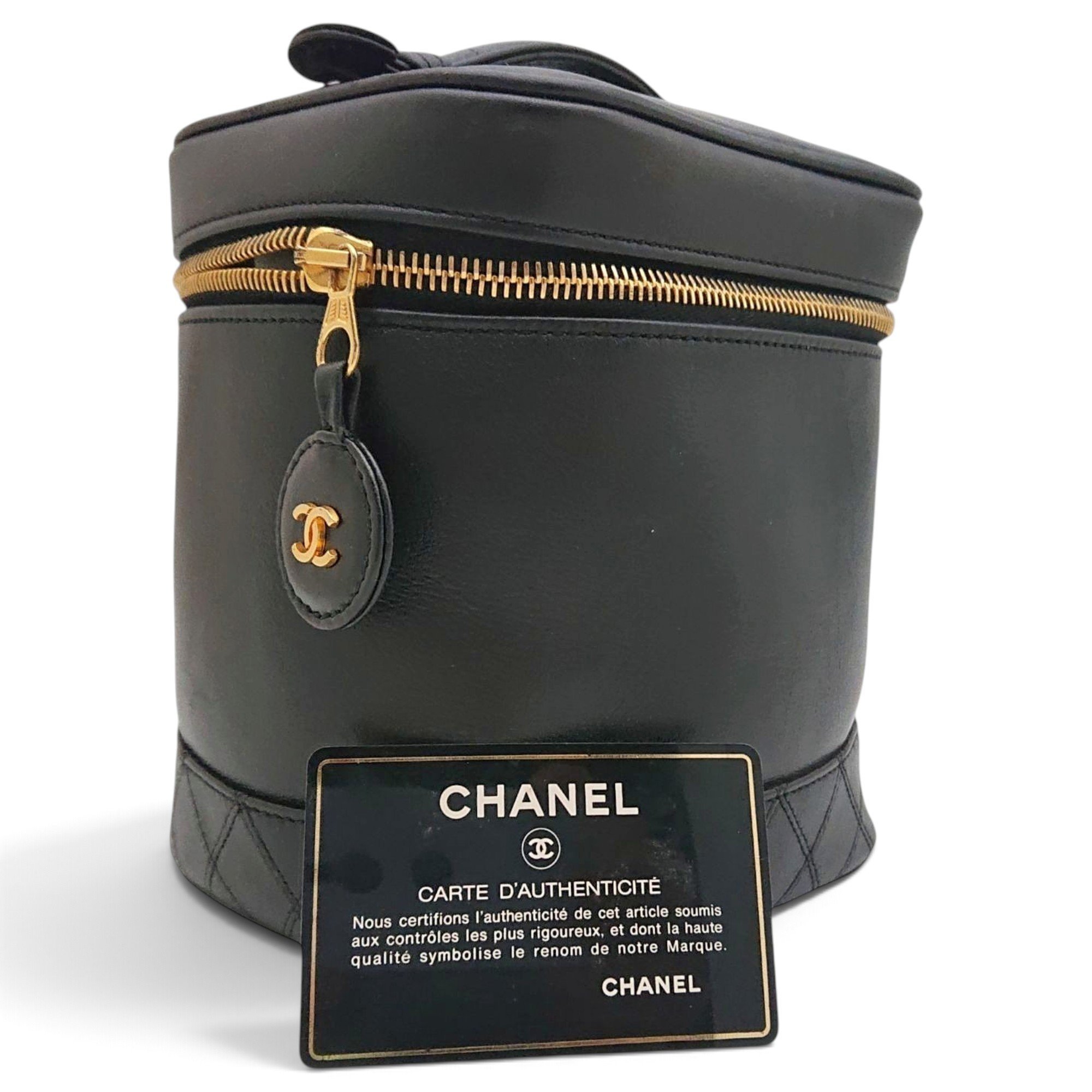 Leather vanity case