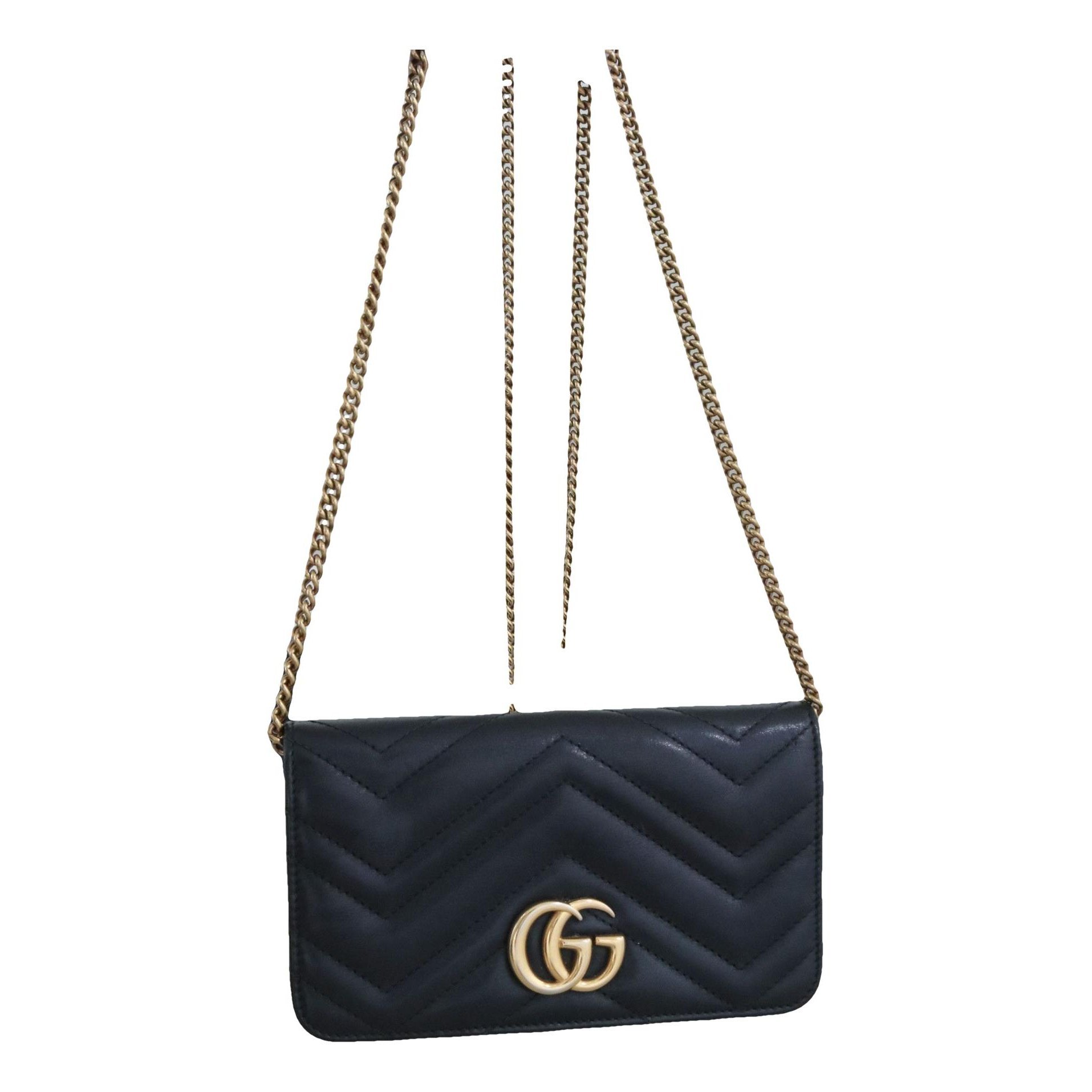 GG Marmont Chain leather crossbody bag