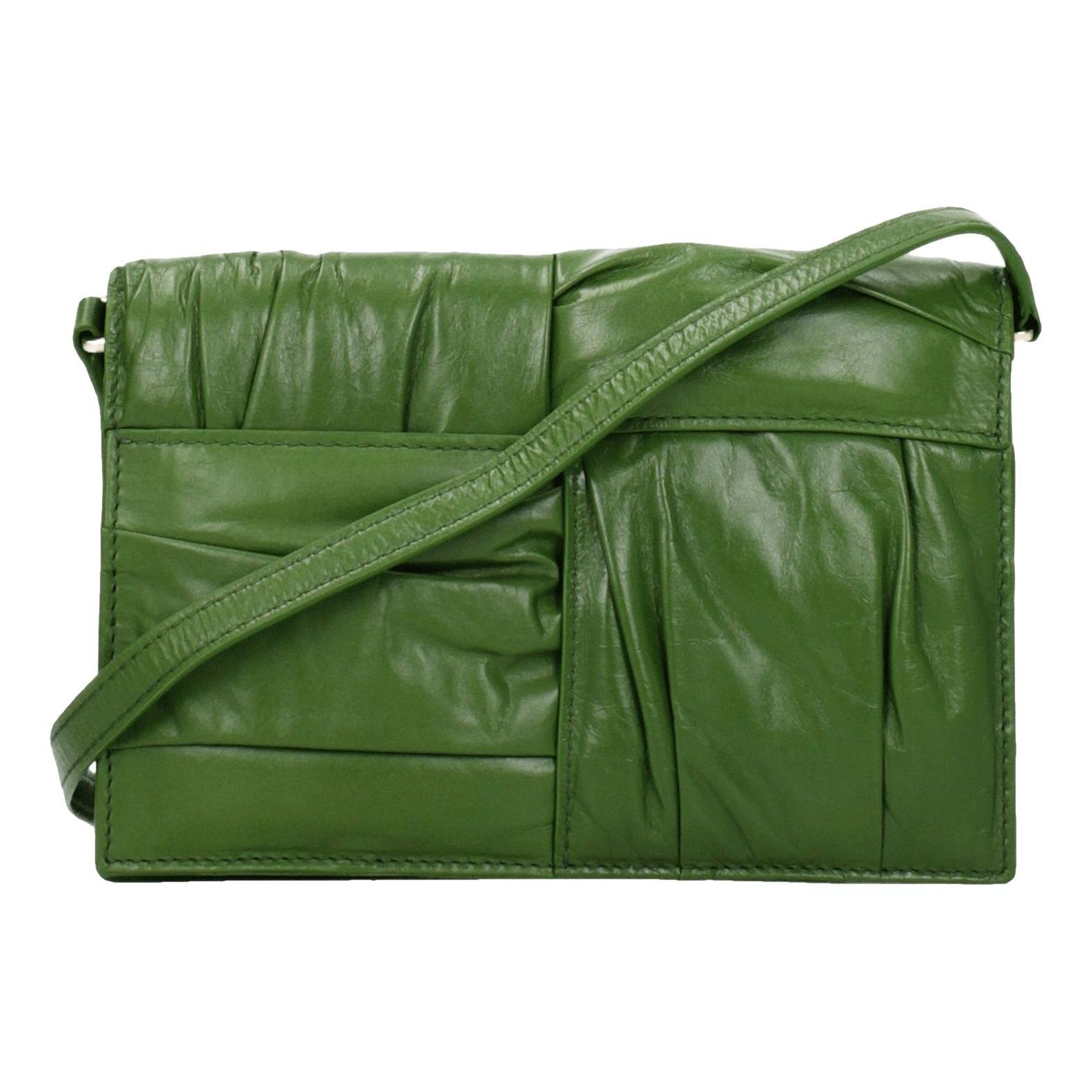 Leather clutch bag