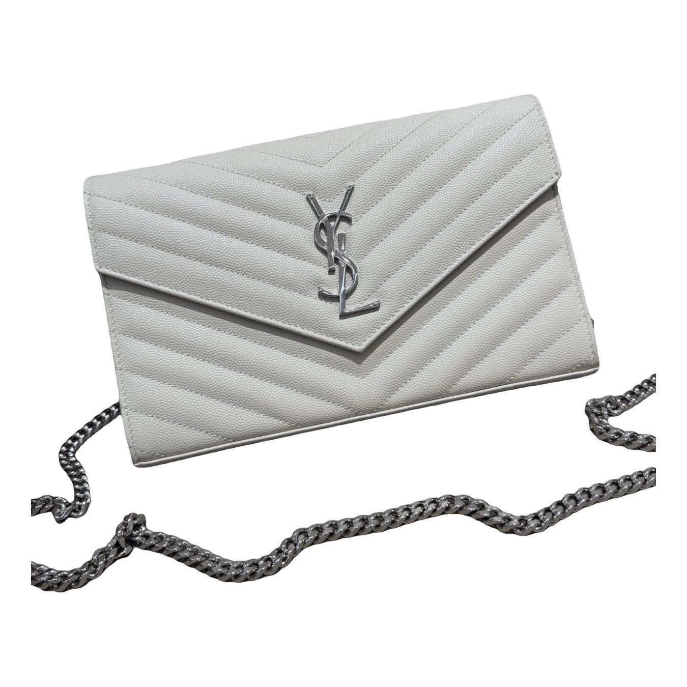 Portefeuille enveloppe leather handbag