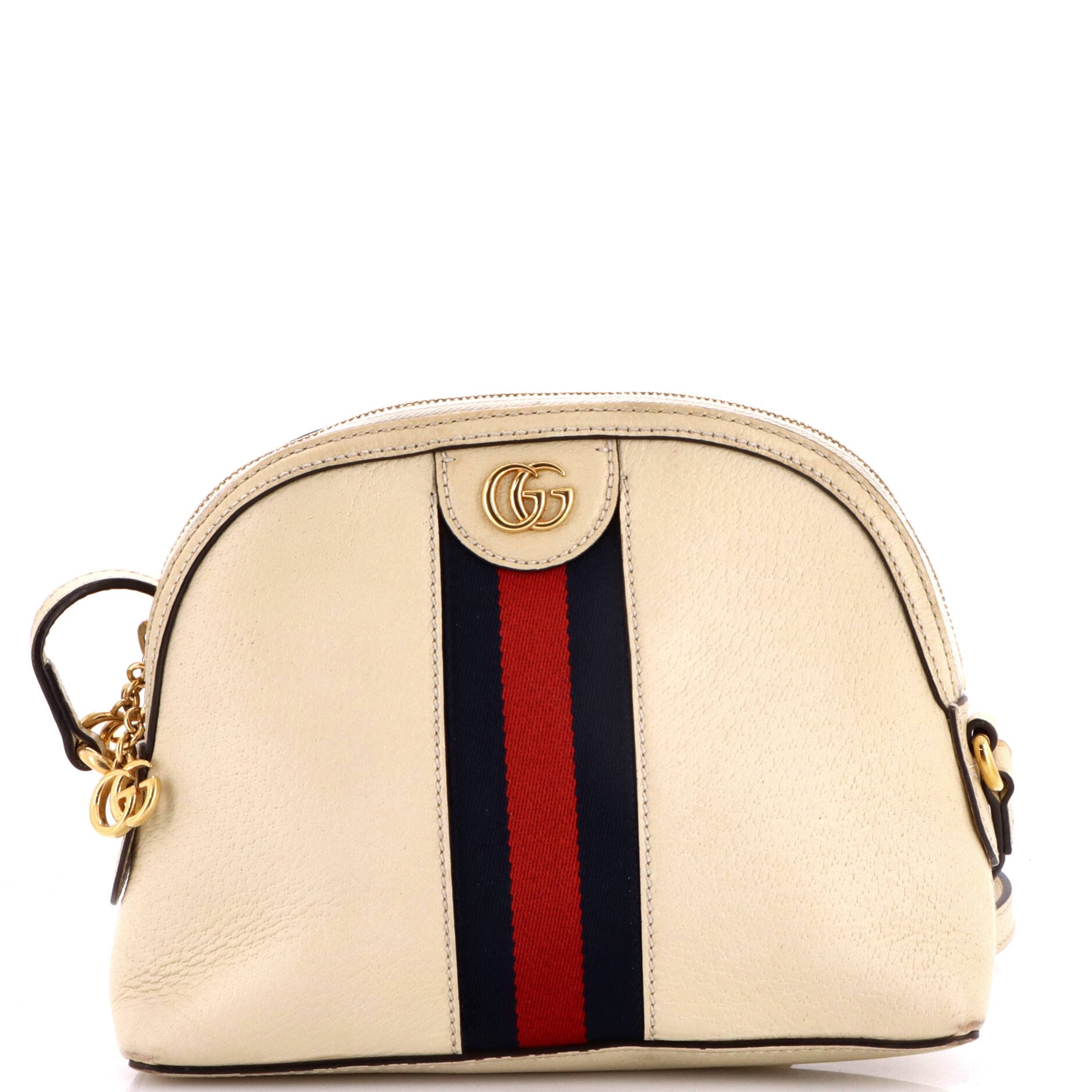 Ophidia Dome Shoulder Bag Leather Small