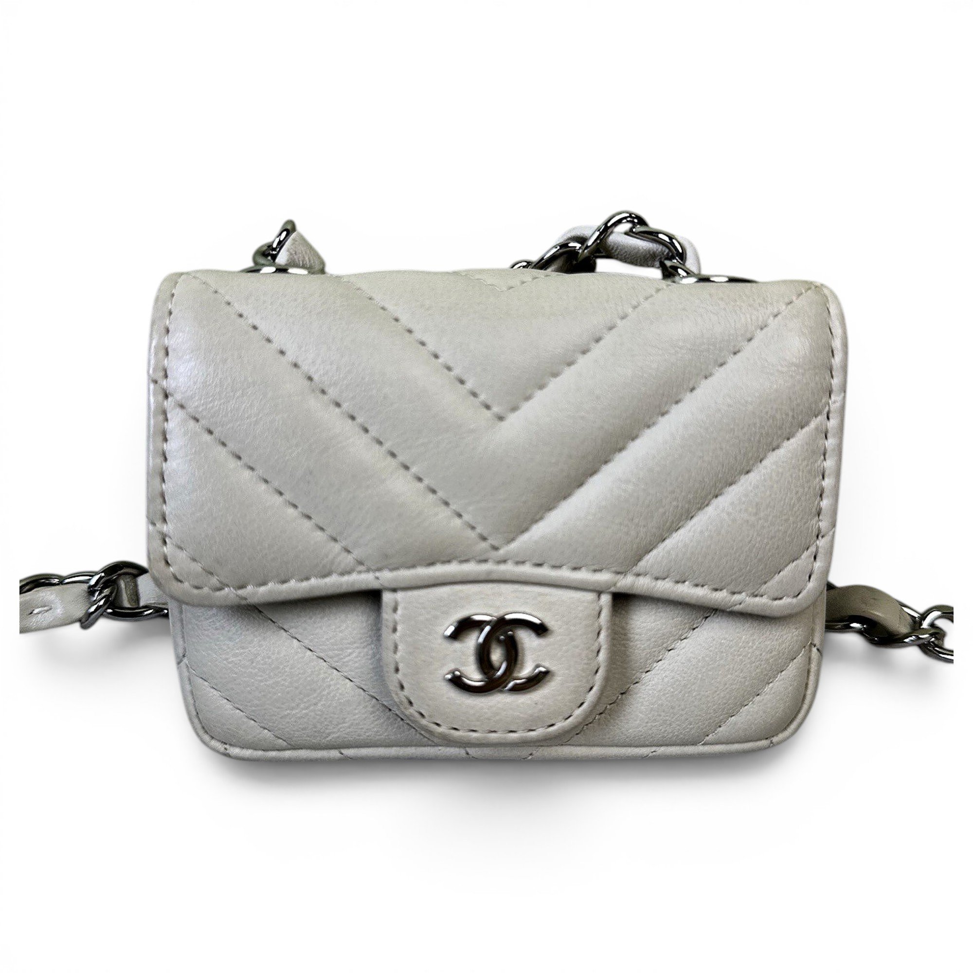 Trendy CC leather handbag
