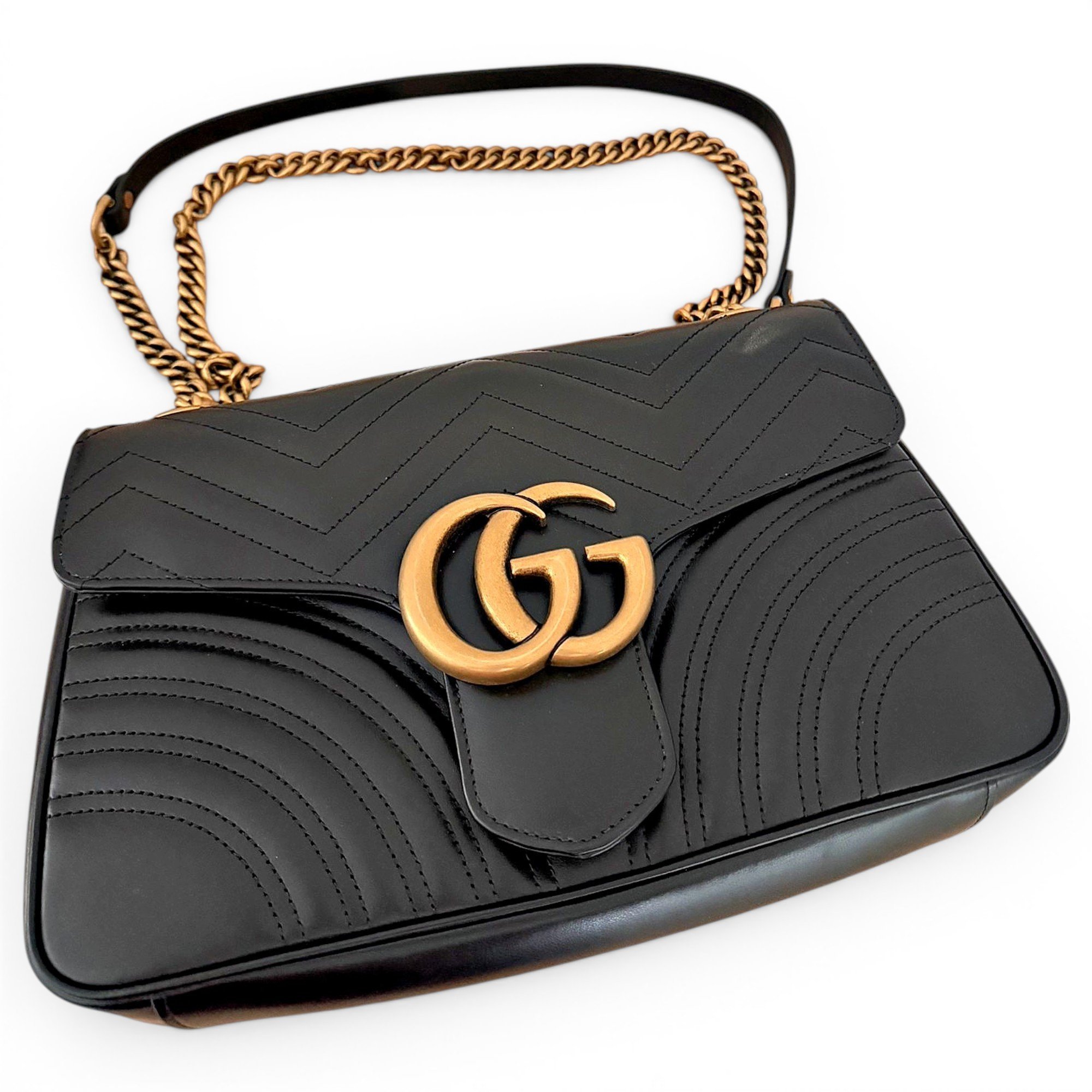 GG Marmont Flap leather crossbody bag