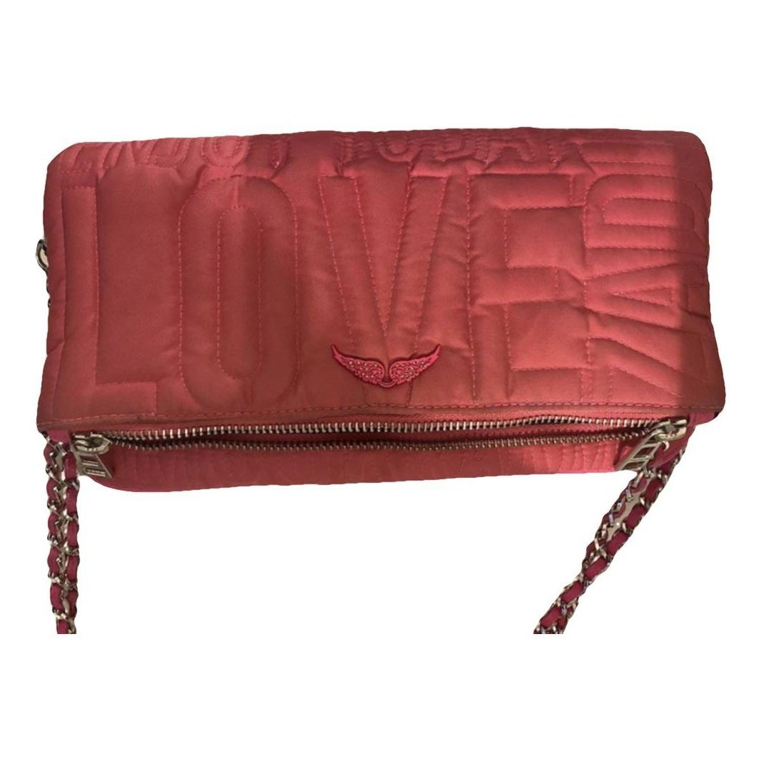 Rock leather clutch bag