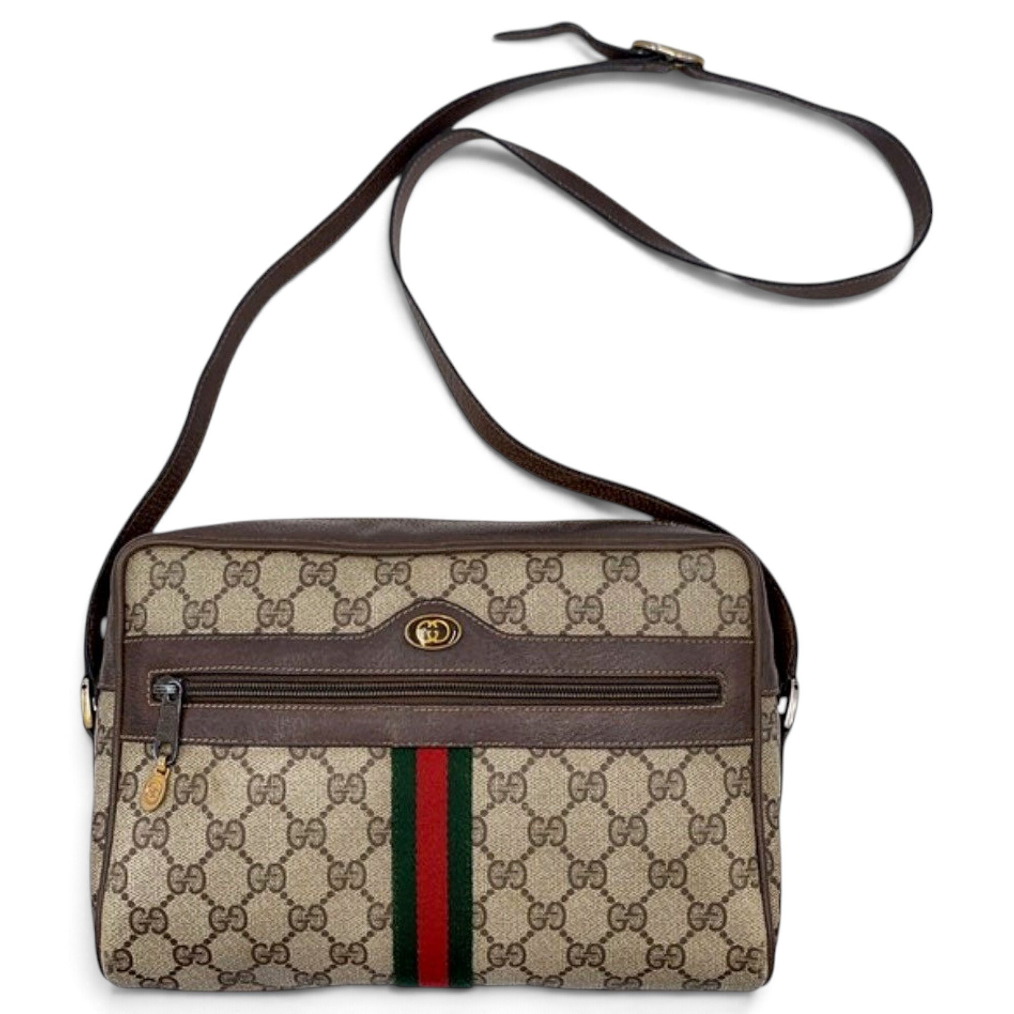 Ophidia leather crossbody bag