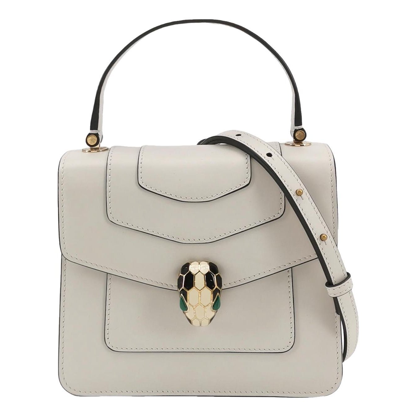 Serpenti leather handbag