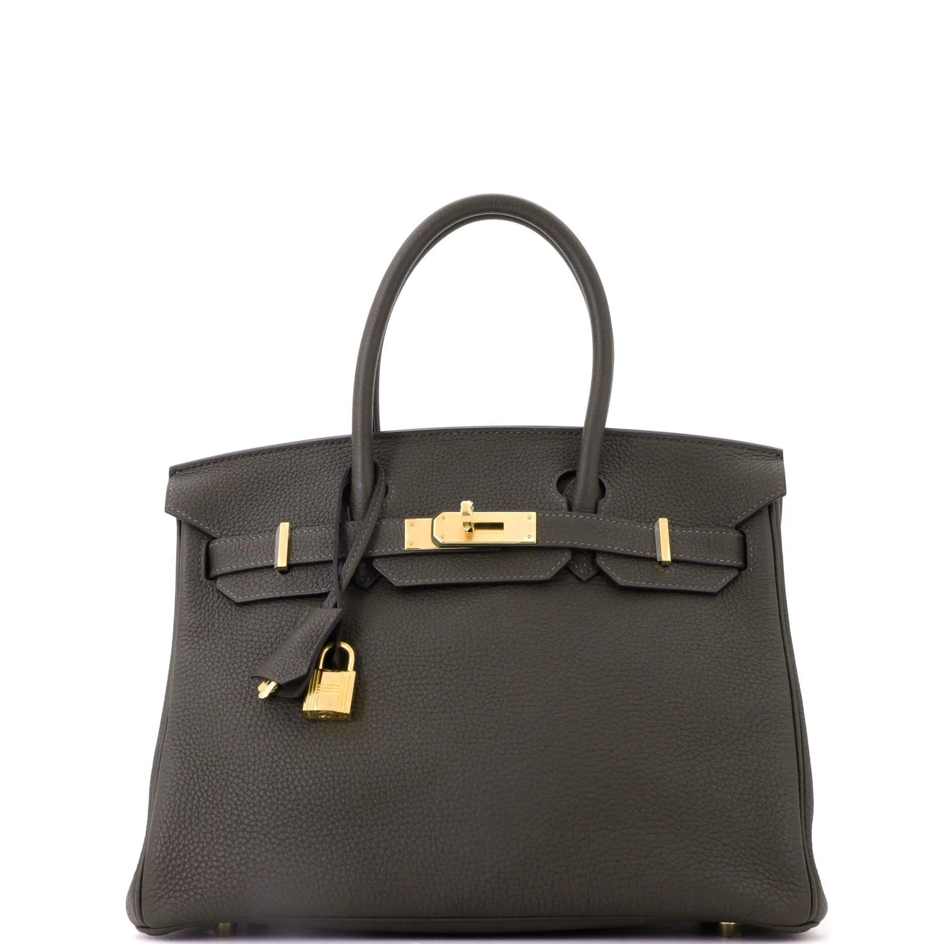 Hermes Birkin 30 Handbag Ecorce Togo Leather 2020