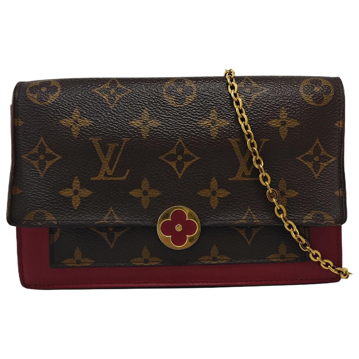 Chaîne Flore leather crossbody bag