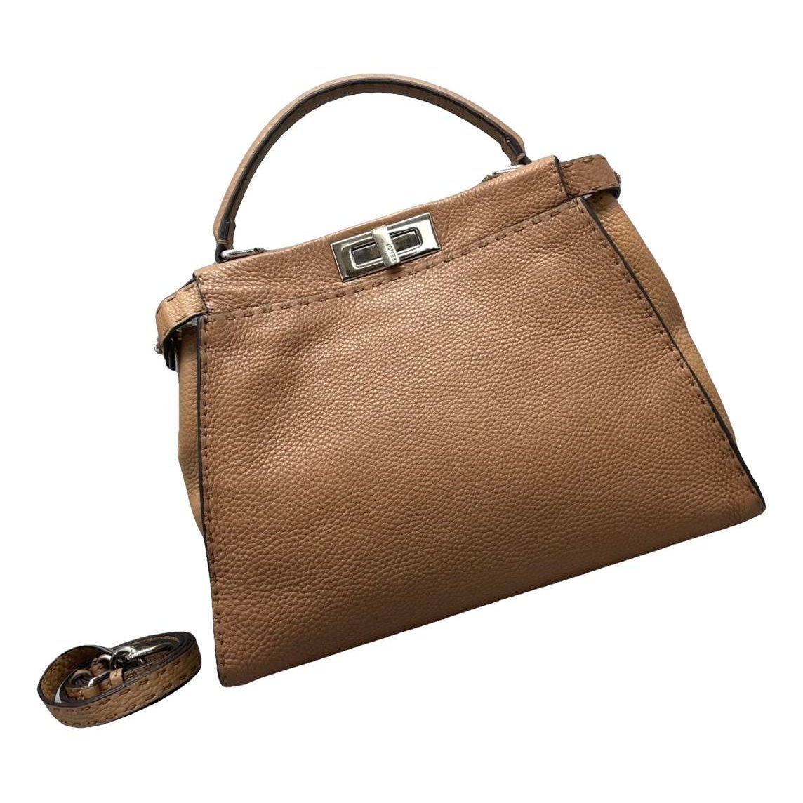 Peekaboo leather handbag