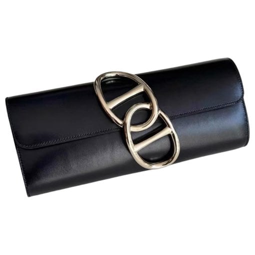 Egée leather clutch bag