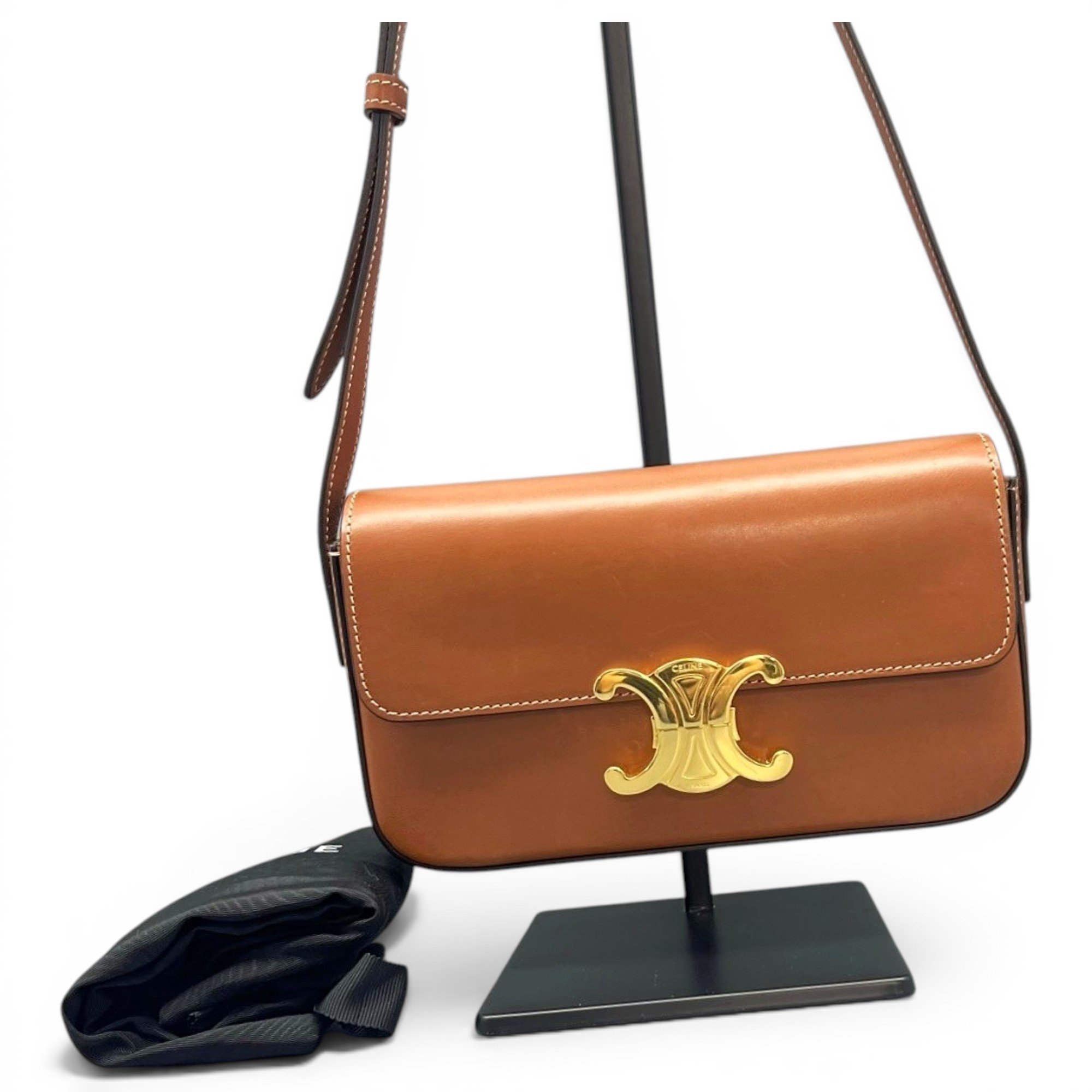 Triomphe Long leather handbag