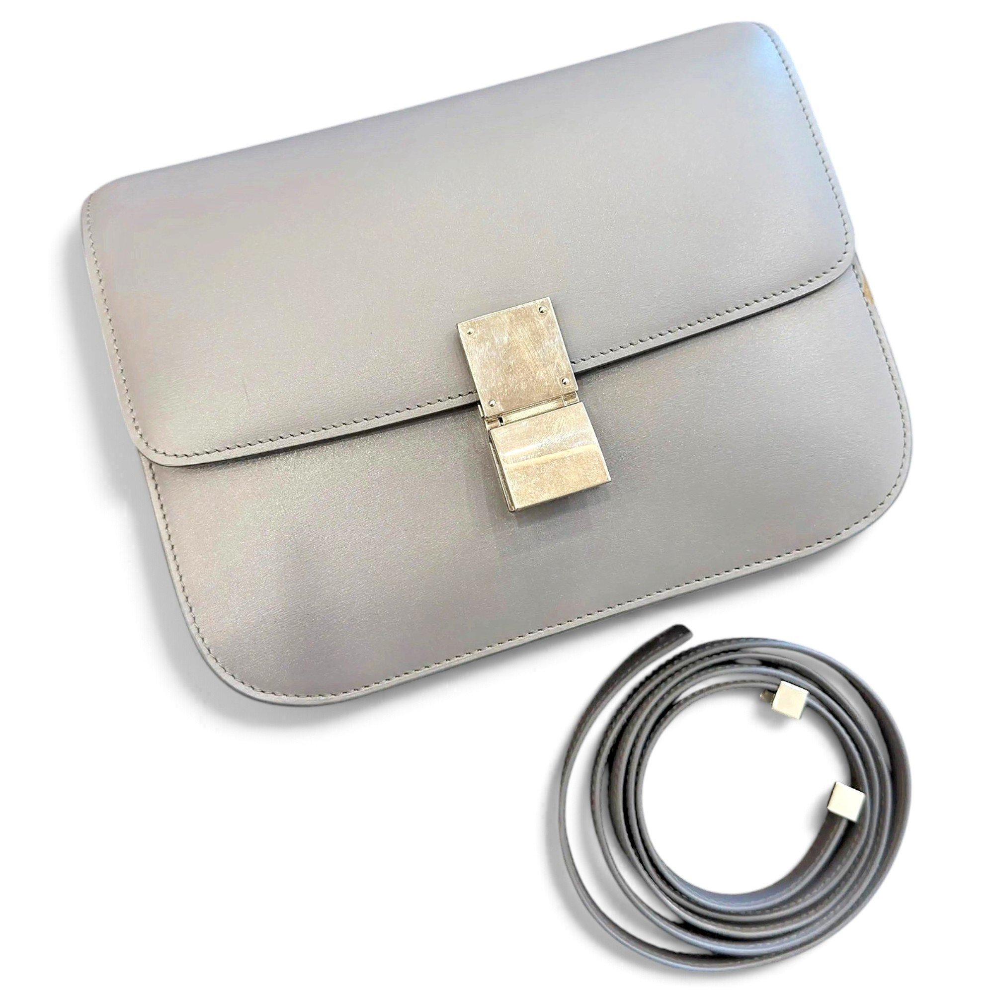 Classic leather crossbody bag