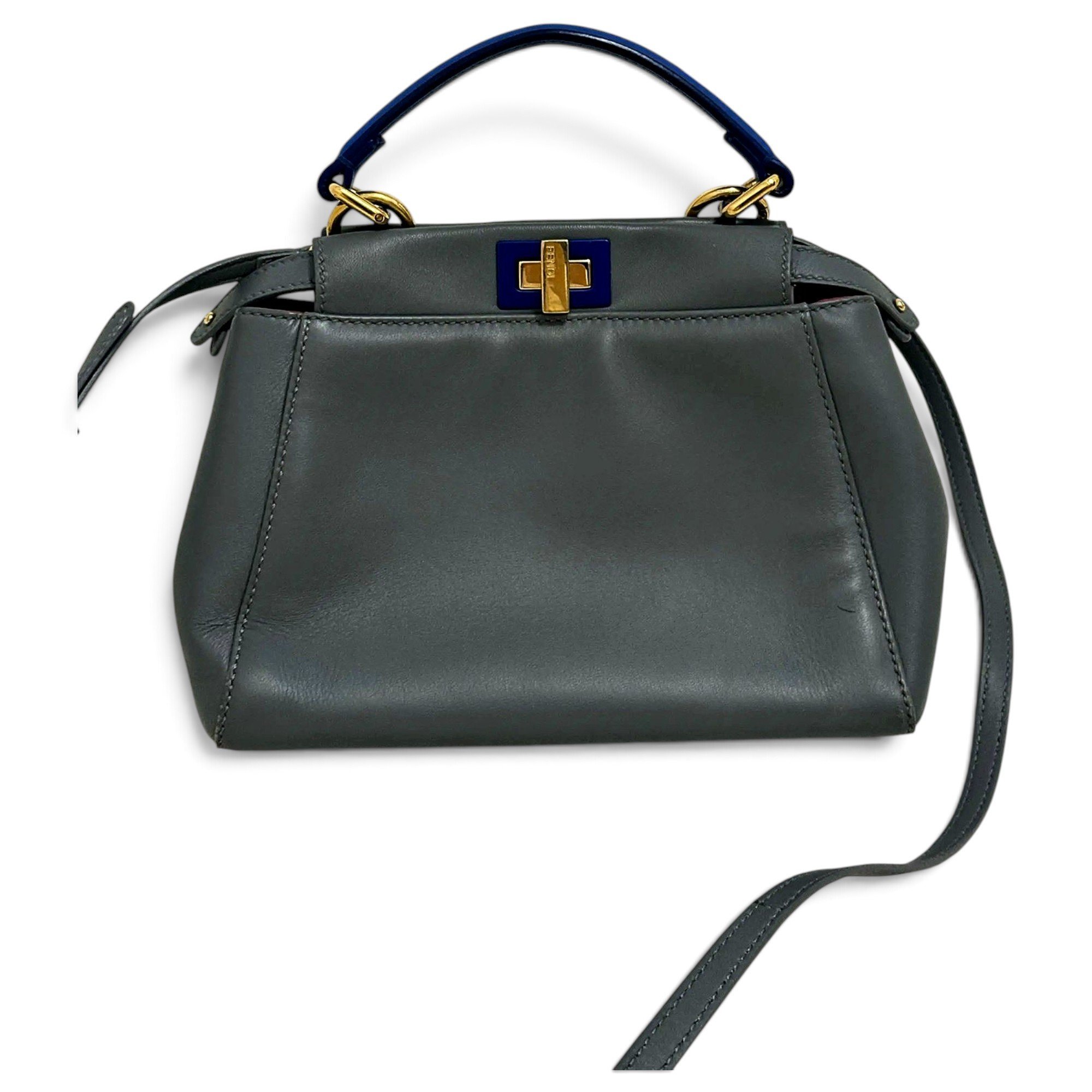 Peekaboo leather handbag