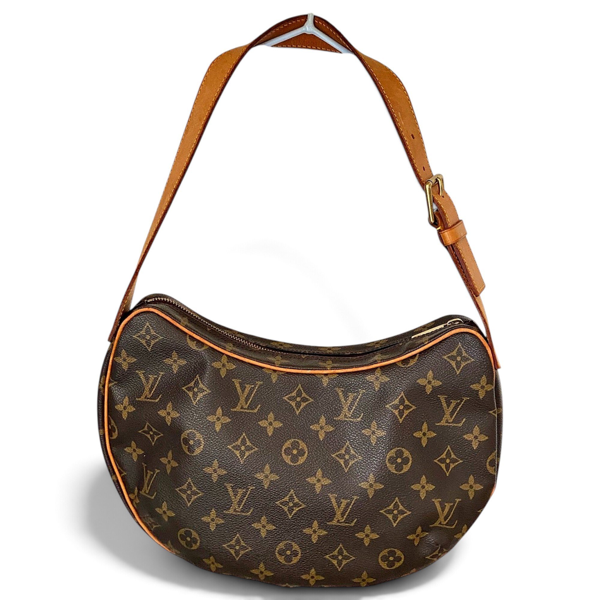 Croissant leather handbag