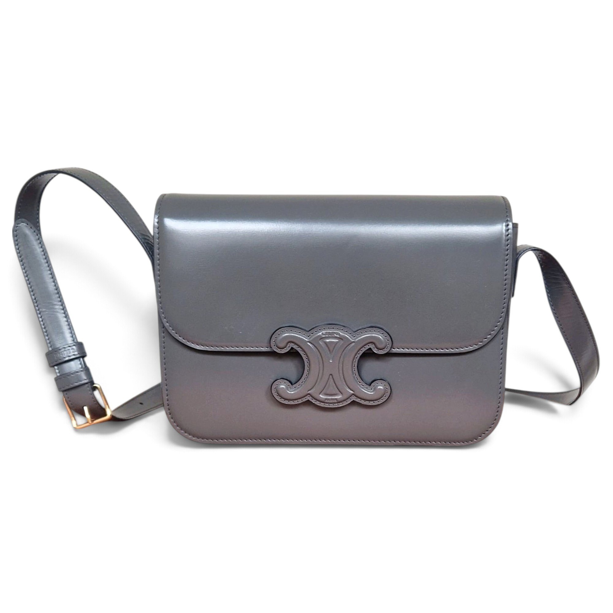 Classic leather crossbody bag