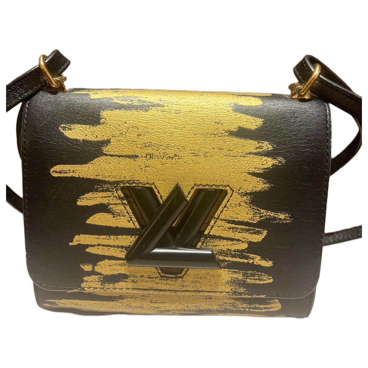Twist leather crossbody bag