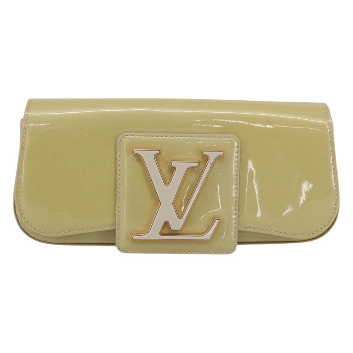 Patent leather clutch bag