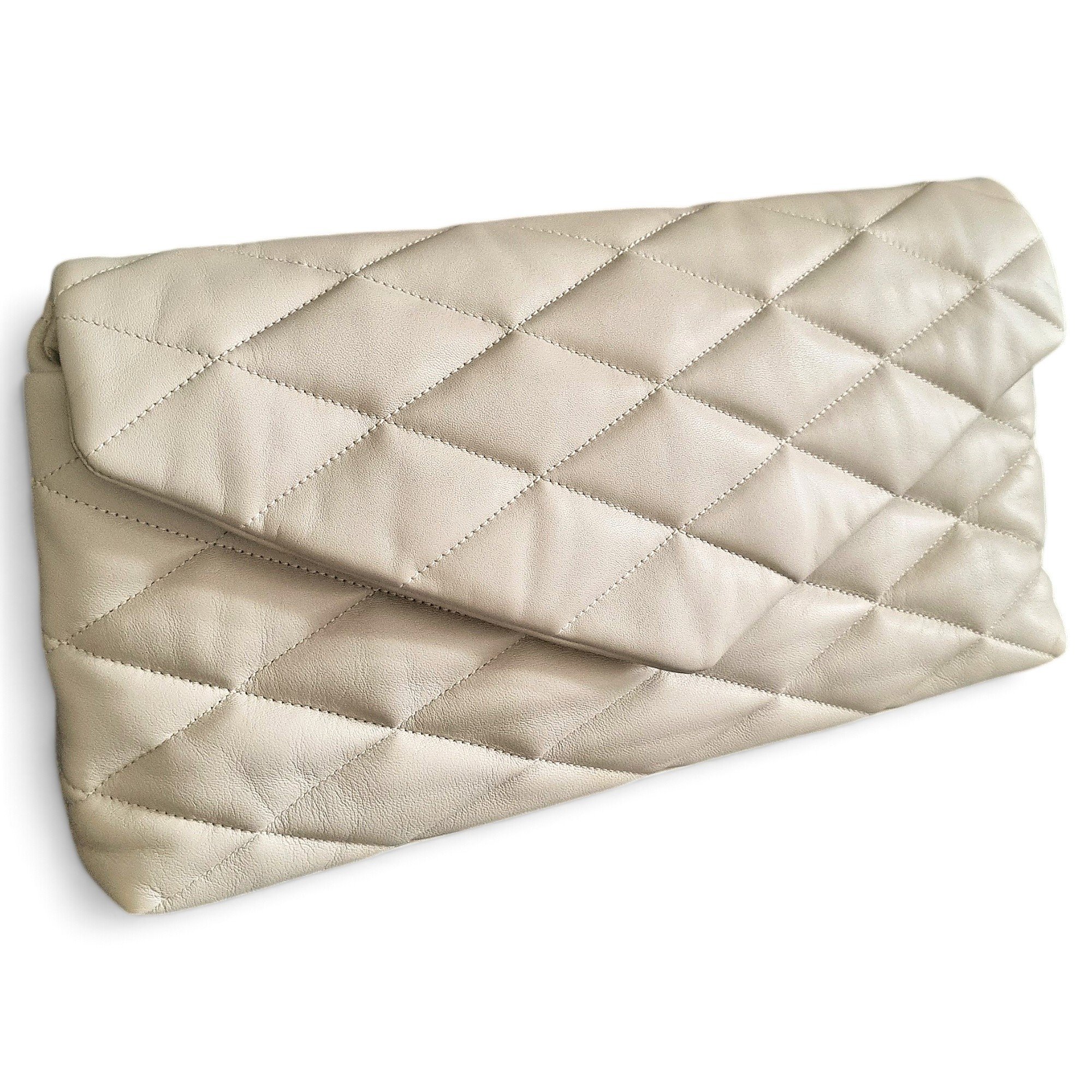 Saint Laurent Sade Pochette Enveloppe leather clutch bag