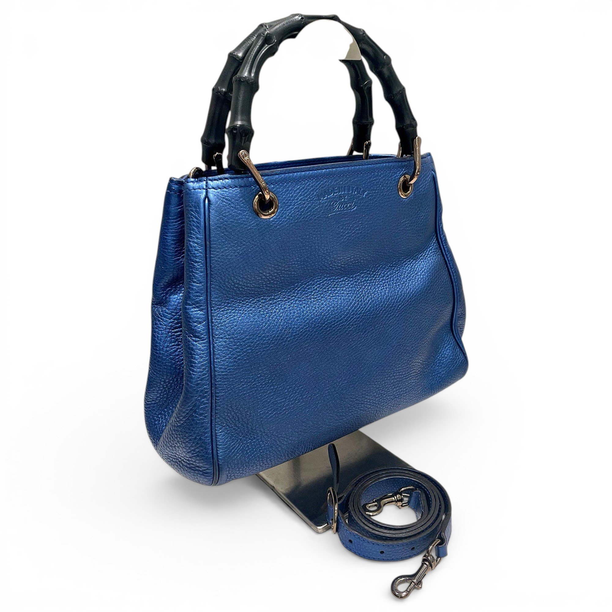 Bamboo leather handbag