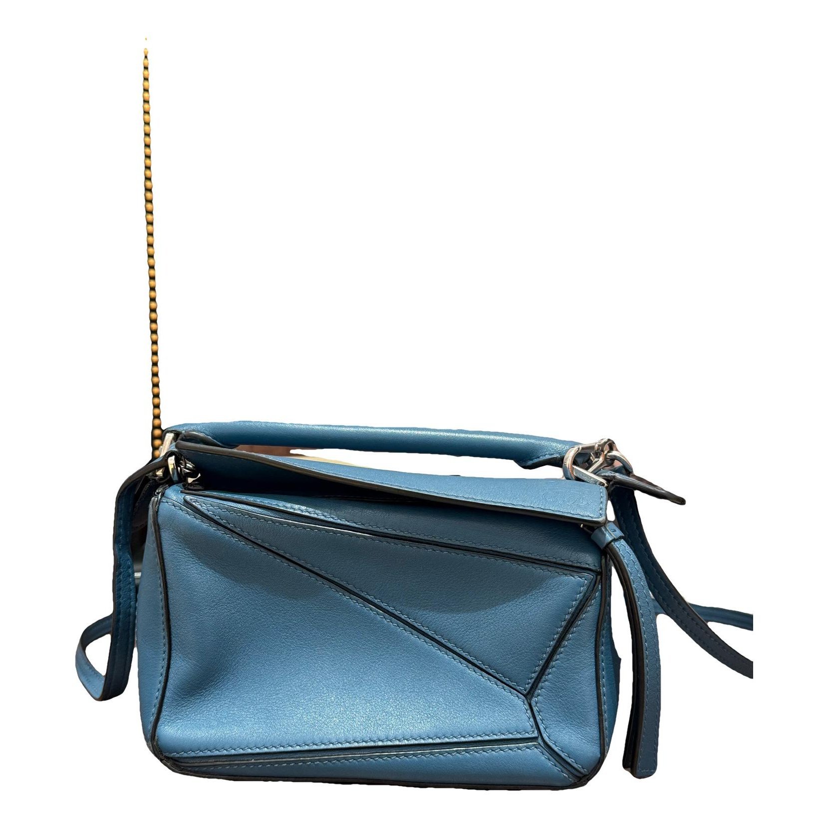 Puzzle leather handbag