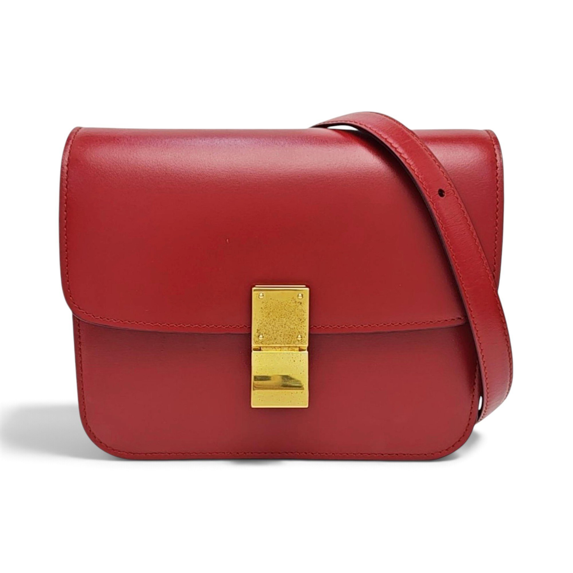 Classic leather crossbody bag