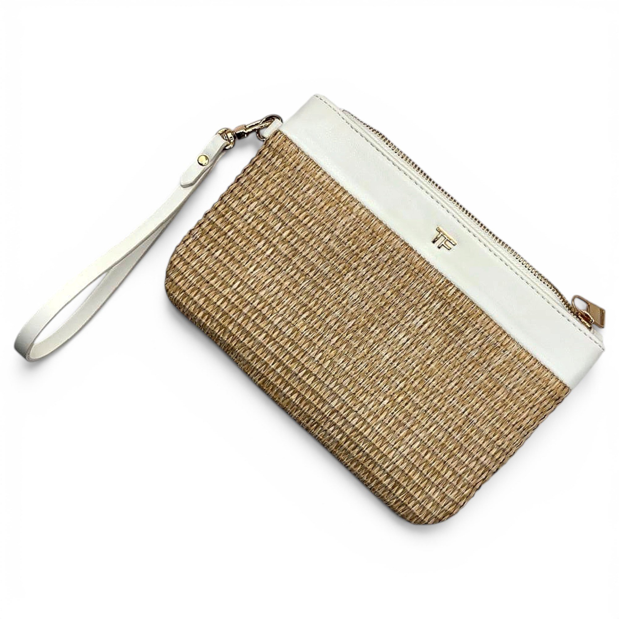 Vegan leather clutch bag