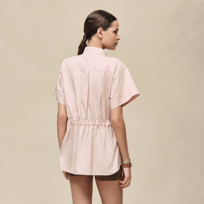 Rose Palomino Drawstring Shirt