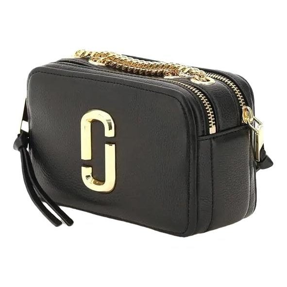 Snapshot leather clutch bag