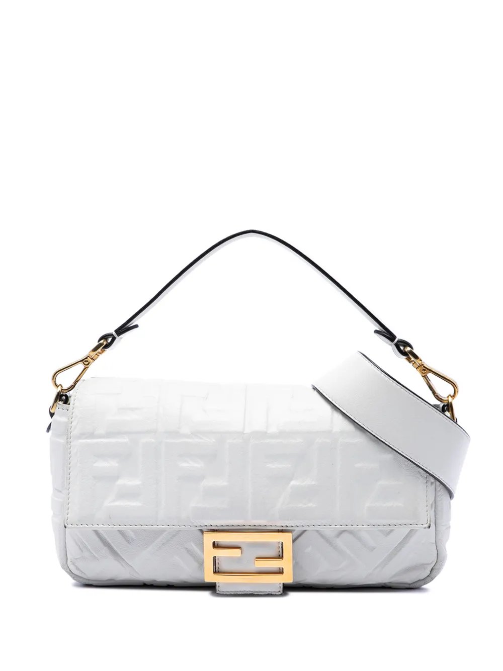 2010-2026 Zucca Embossed Leather Baguette satchel