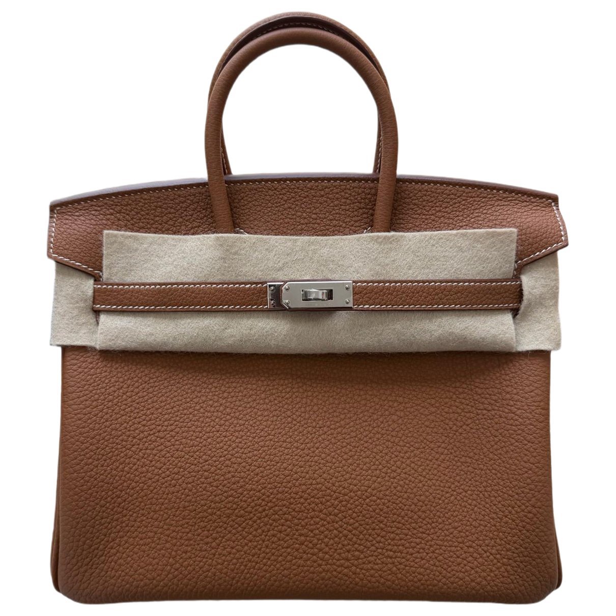 Birkin 25 leather handbag