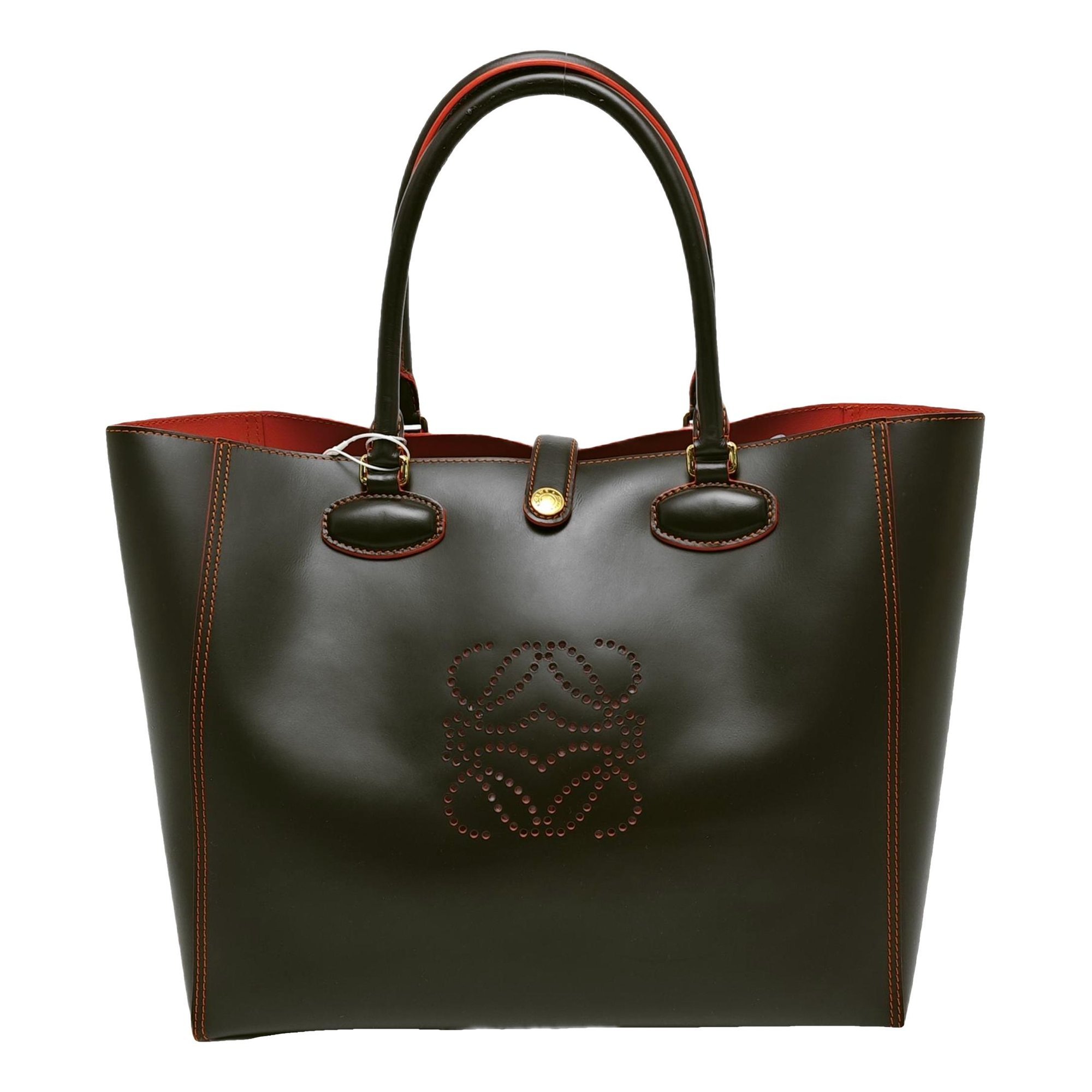 A5 leather handbag