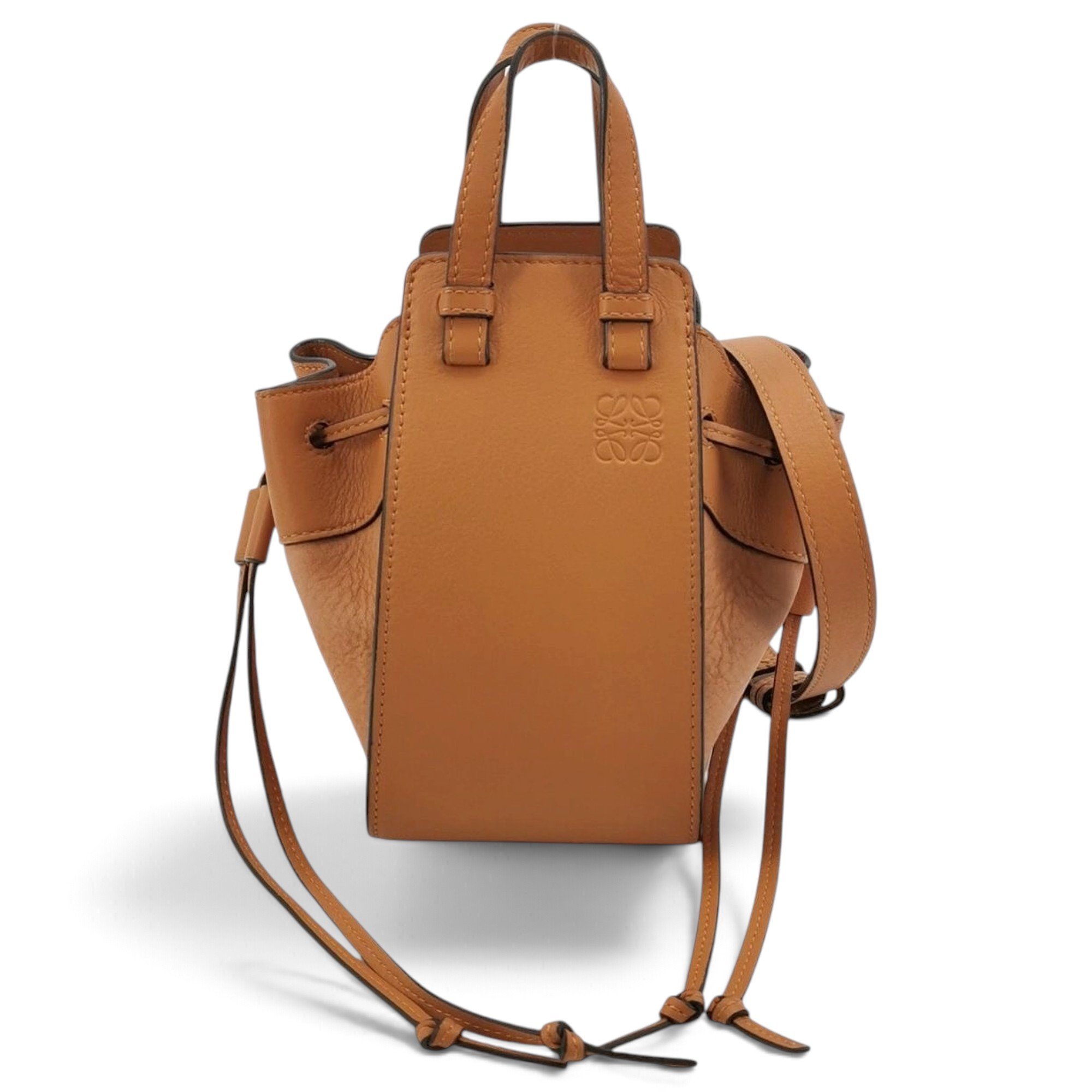 Hammock leather handbag