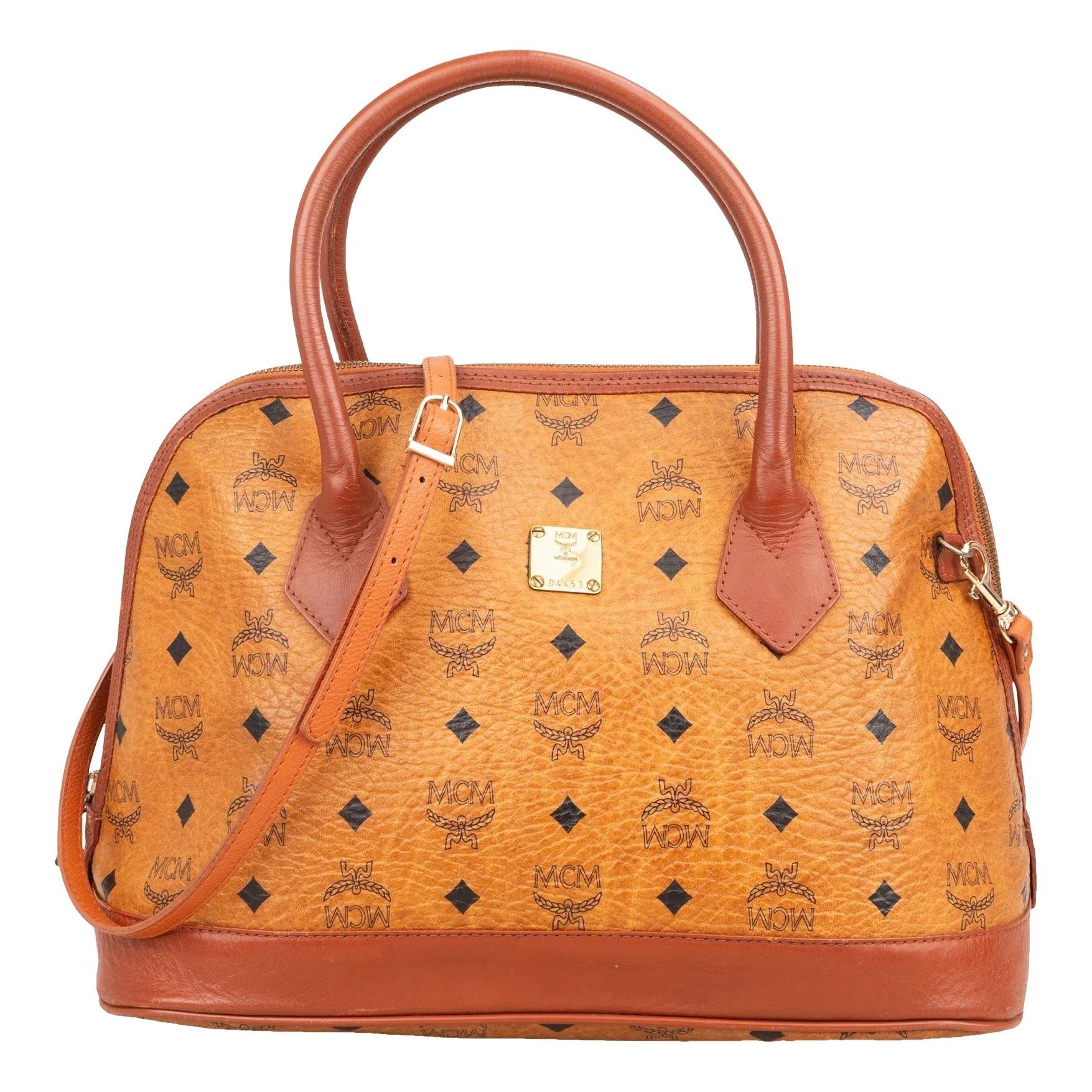 MCM Boston leather handbag