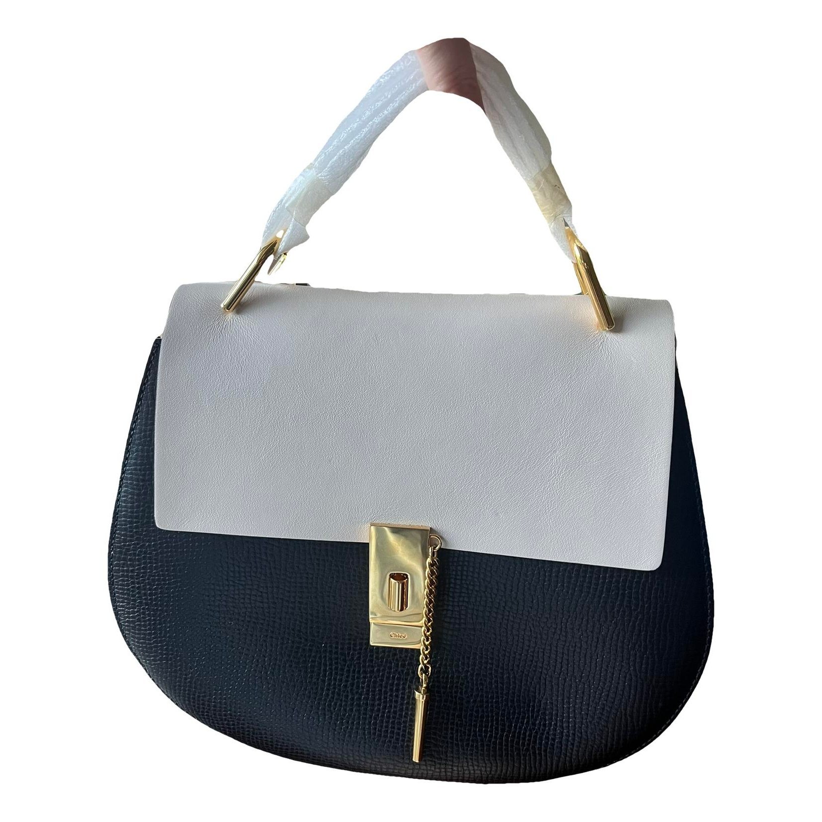 Drew leather handbag