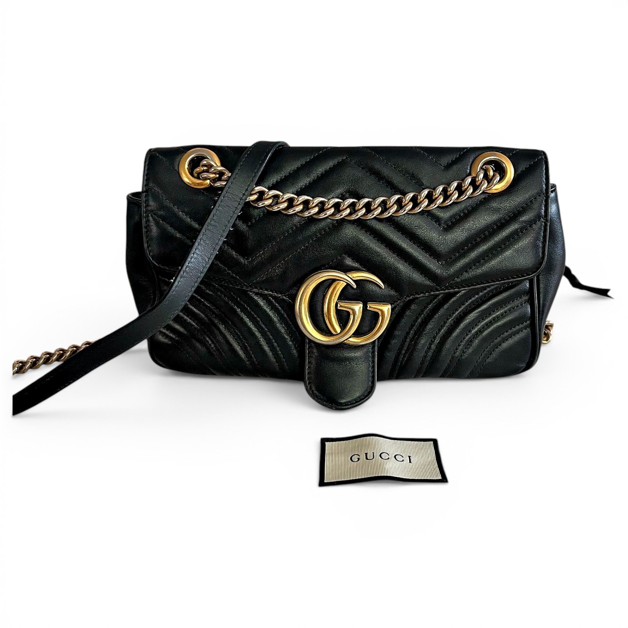 GG Marmont Flap leather handbag